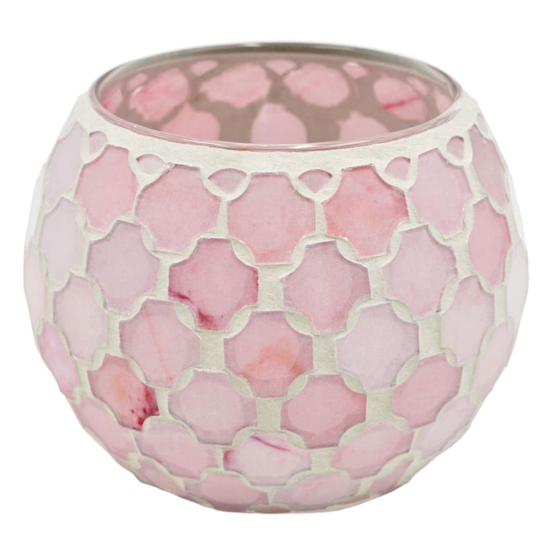 Grace Mitchell Pink Mosaic Glass Bowl, 4"