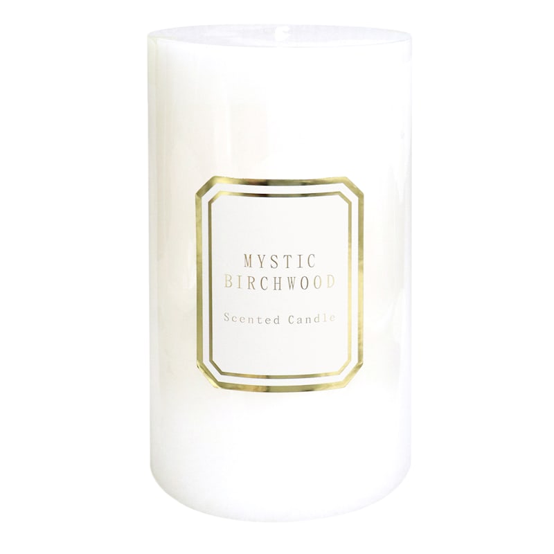 Mystic Birchwood 4X6 Solid Pillar Candle