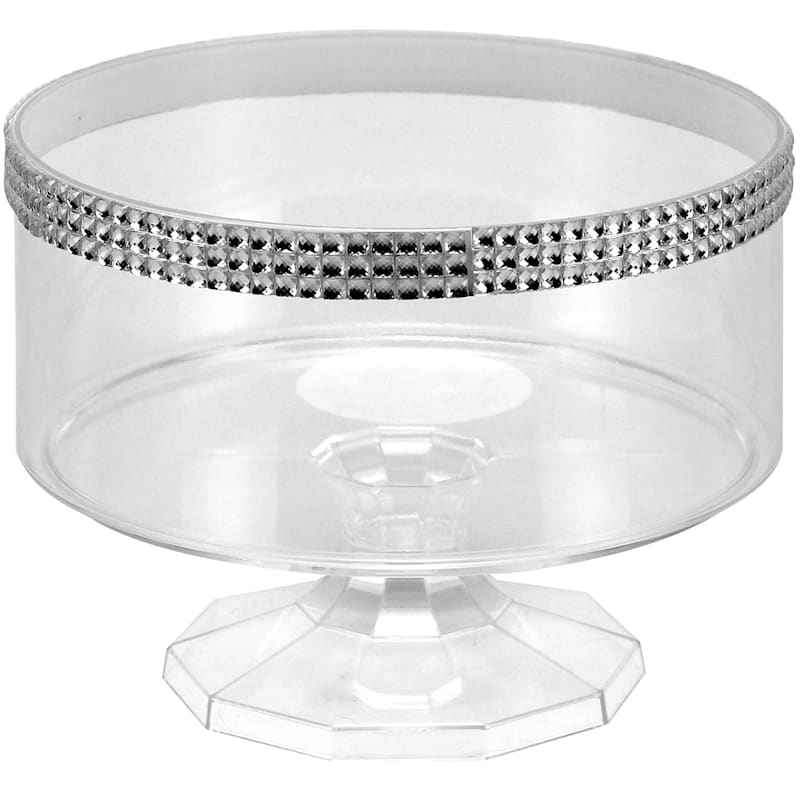 Clear Small Trifle Bowl/Jewel Accent Hanna K. Signature