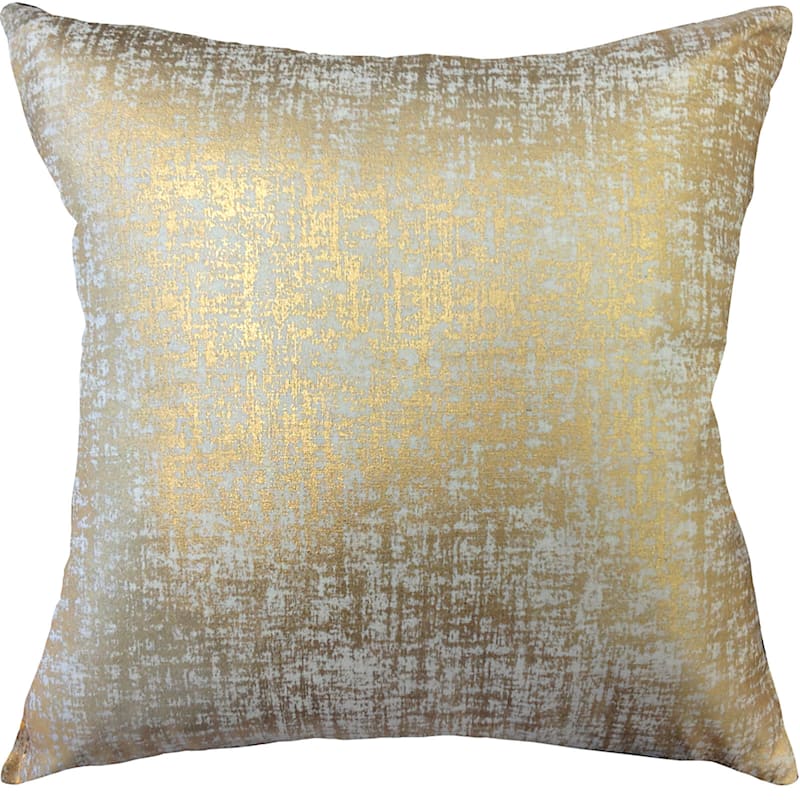 Luxor Gold Metallic Foil Throw Pillow, 18"