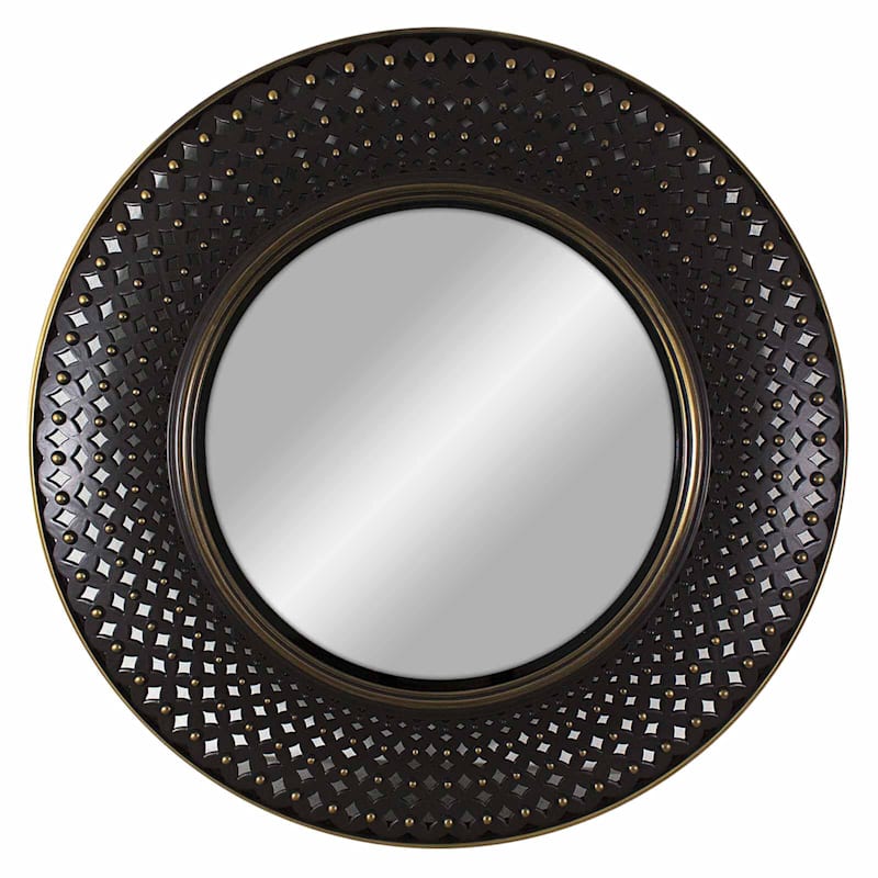 16X16 Mirror With Interlocked Circle Overlay