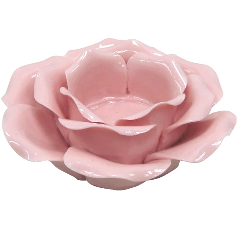 Flower Ceramic Wax Melt Warmer Tealight Candle Holder PINK MOTHER'S DAY
