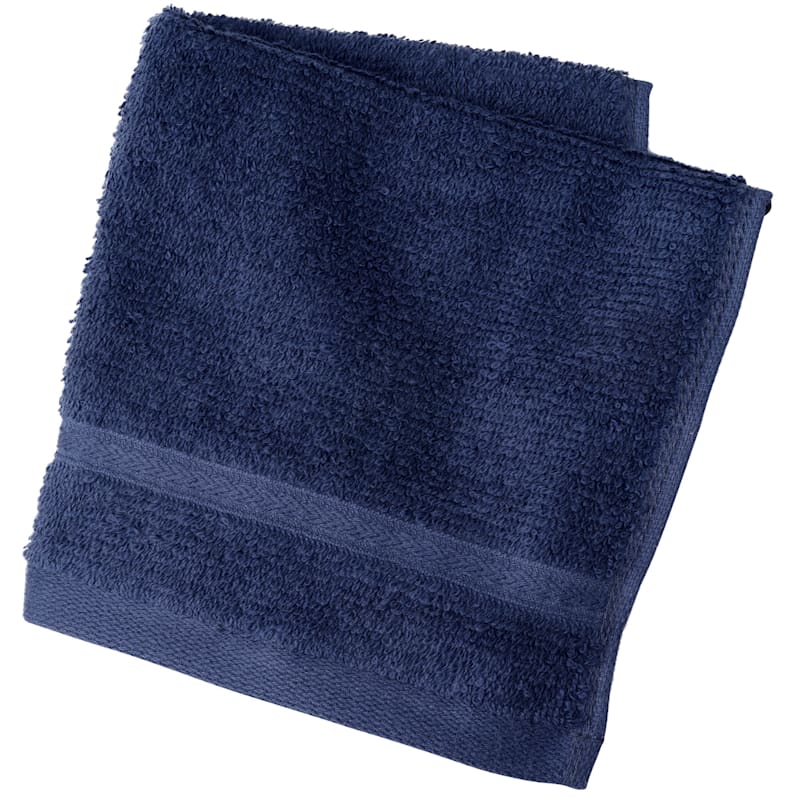 Essentials Light Navy Blue Washcloth, 12x12