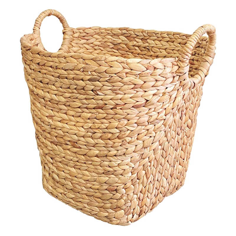 Water Hyacinth Round Uniform Basket L