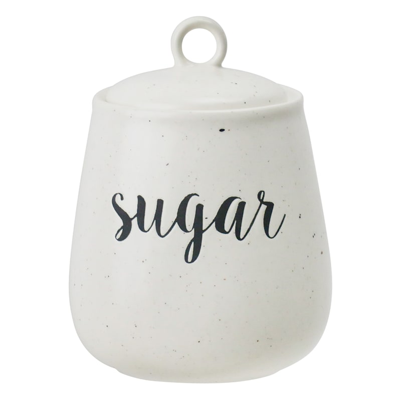 Honeybloom Farmhouse Speckled Stoneware Sugar Jar