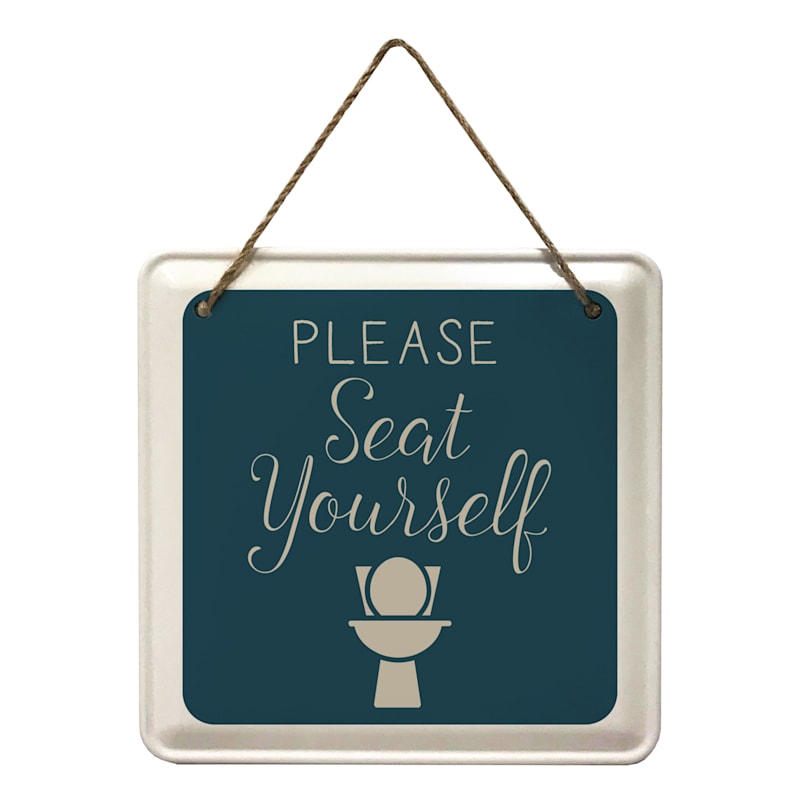 Please Seat Yourself Wall Sign, 8"