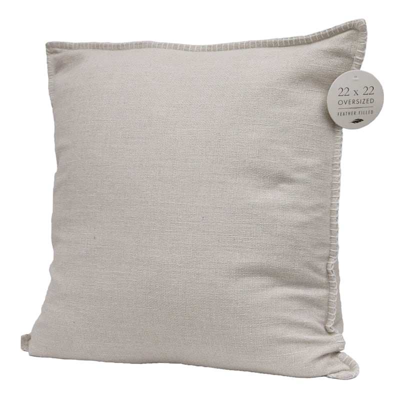 Maxwell Ivory Throw Pillow, 22"