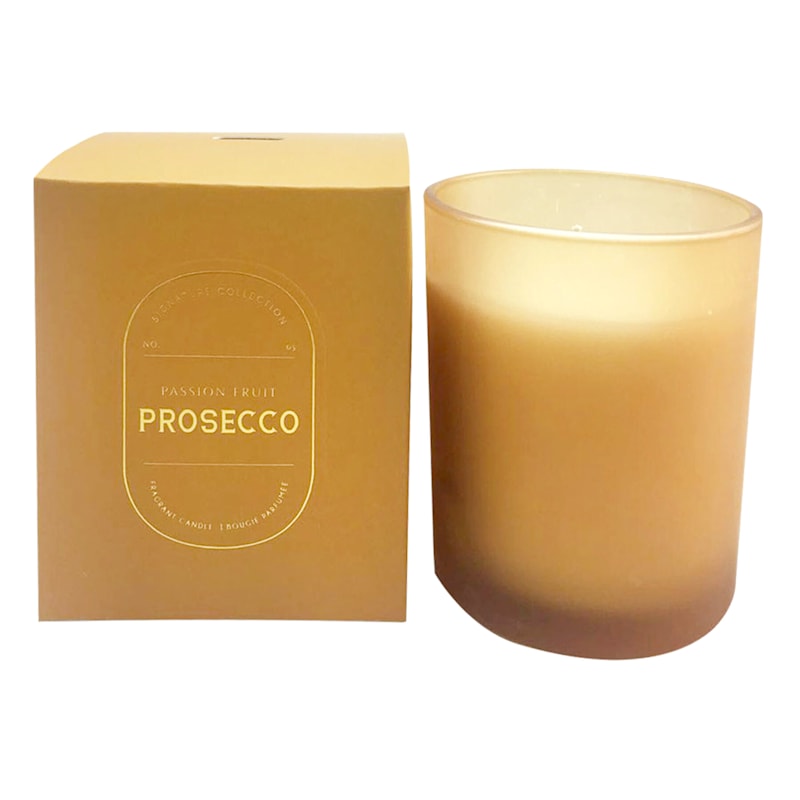 Passion Fruit Prosecco Scented Box Jar Candle, 10oz