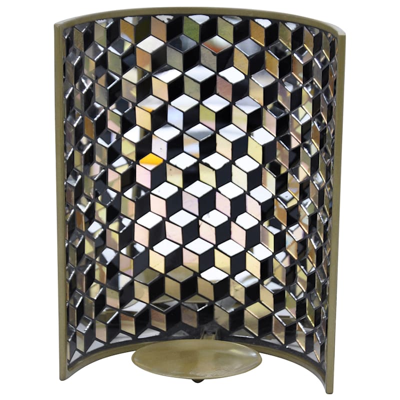 Black & Gold Wall Sconce, 10"