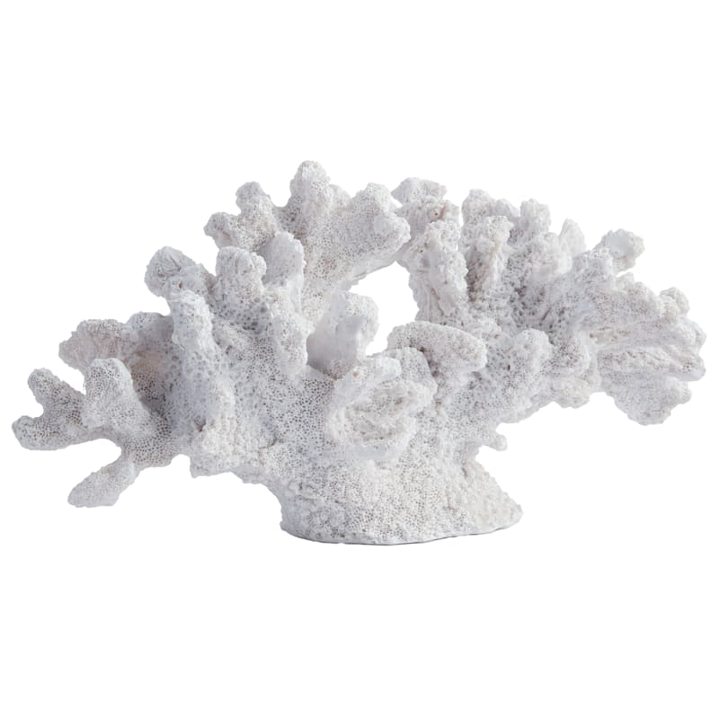 White Coral Figurine, 5"