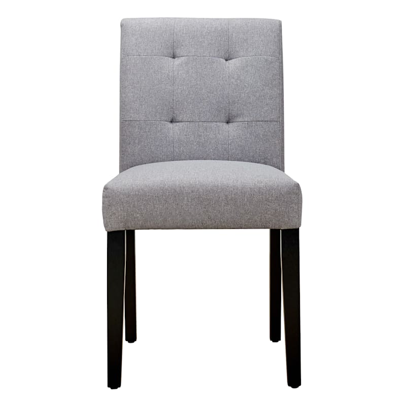 Grey Tufted Dining Chair