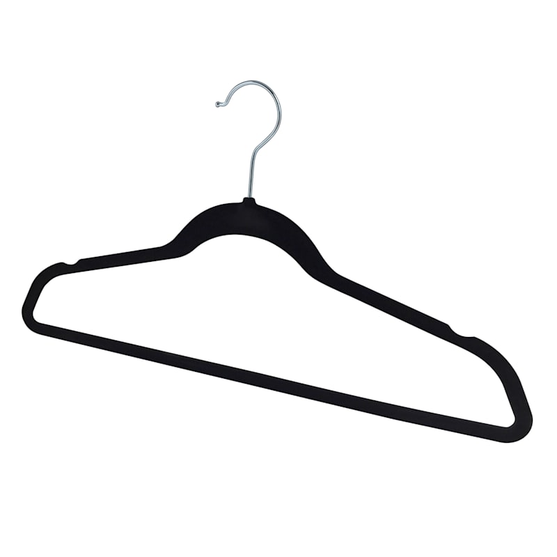 Velvet Jet Black 25-Piece Suit Hanger
