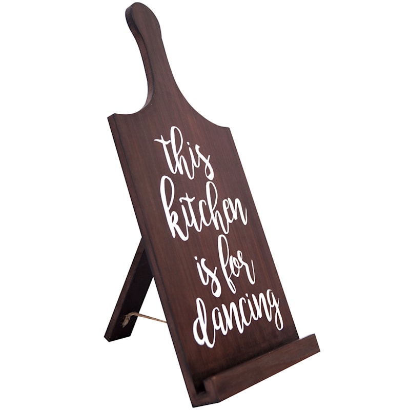This Kitchen Is for Dancing Wood Tabletop Stand, 15"