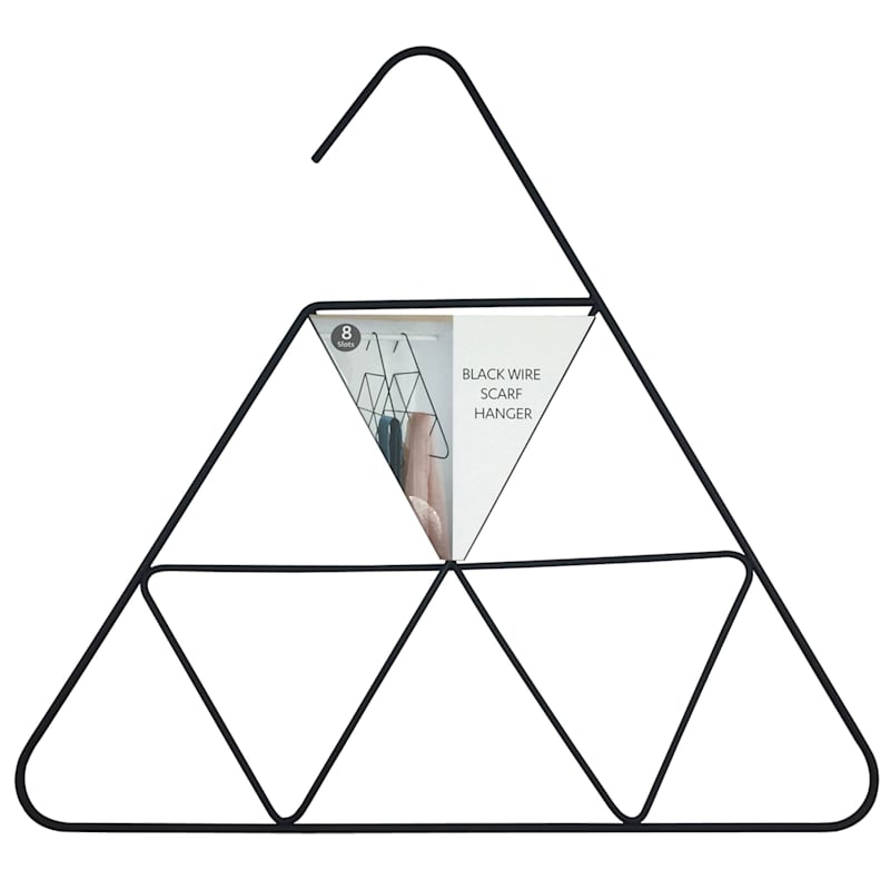 Metal Triangle Matte Black Scarf Hanger