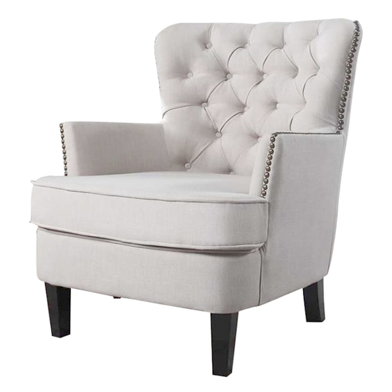 Bentley Ivory Upholstered Accent Chair