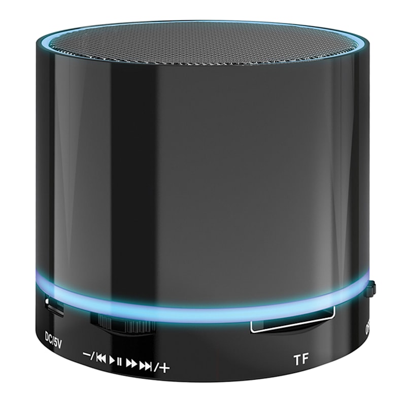 Gen Tek S3 Black LED Wireless Bluetooth Speaker