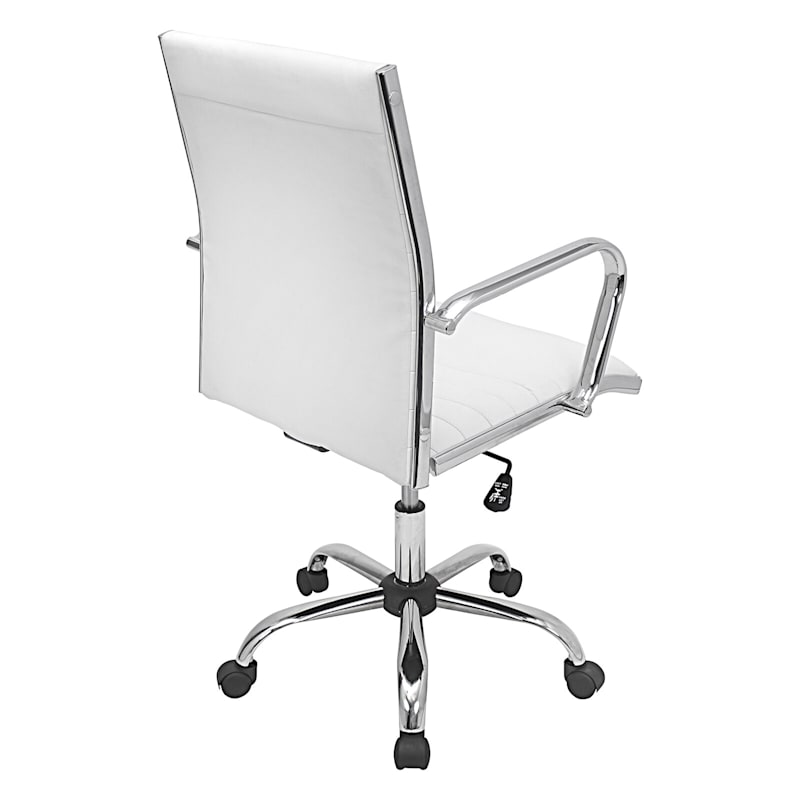 Master White Contemporary Adjustable Office Chair