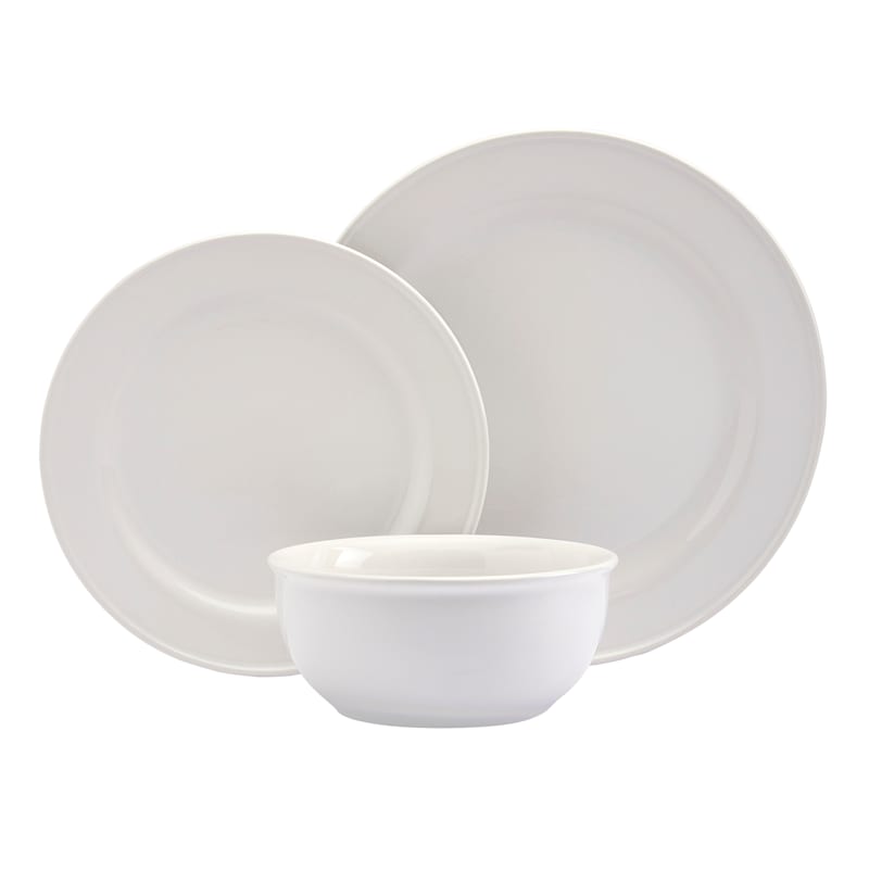 White 12 piece dinner set store