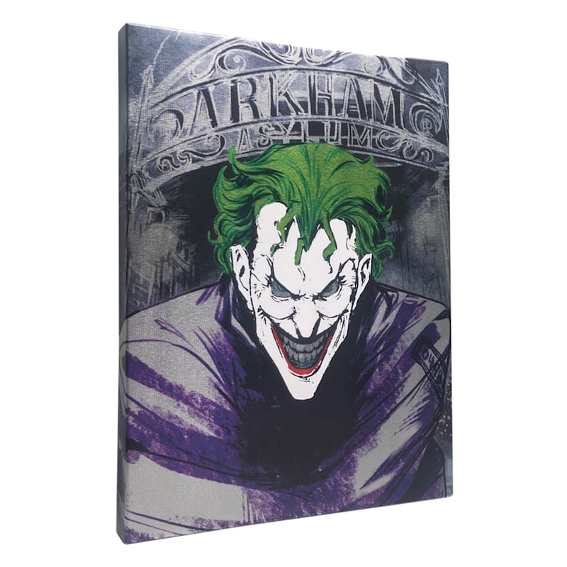 Joker Metallic Canvas Wall Art, 12x16