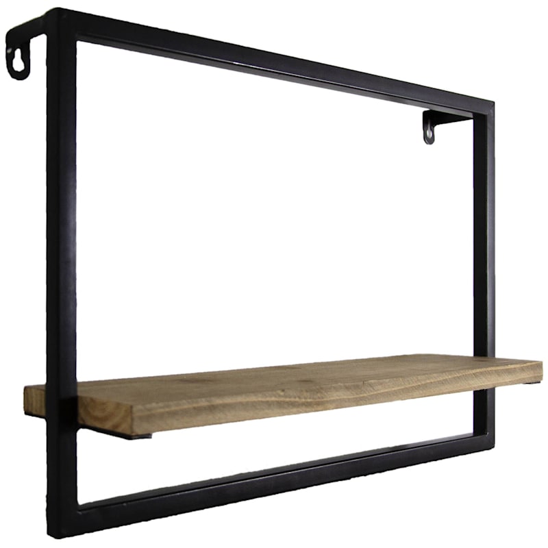 15X15 Metal/Wood Ledge Shelf