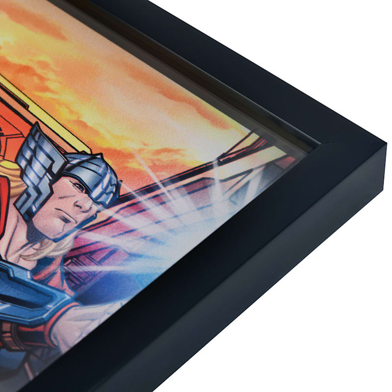 30X10 Marvel Avengers Group Printed Glass Wall Art