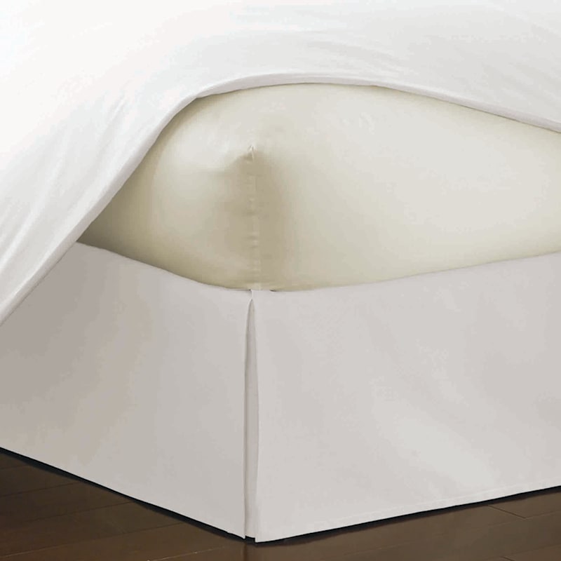 PLEATED BEDSKIRT TWIN WHITE