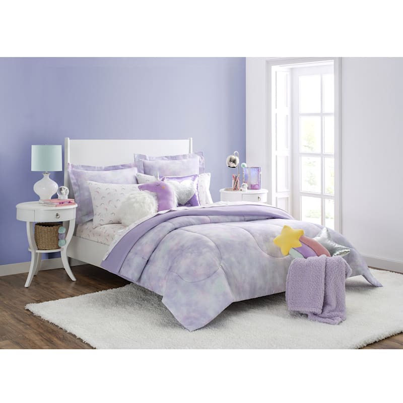 Purple Unicorn Plush Throw Pillow