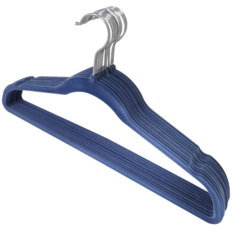 Velvet Blue 10 Piece Suit Hanger