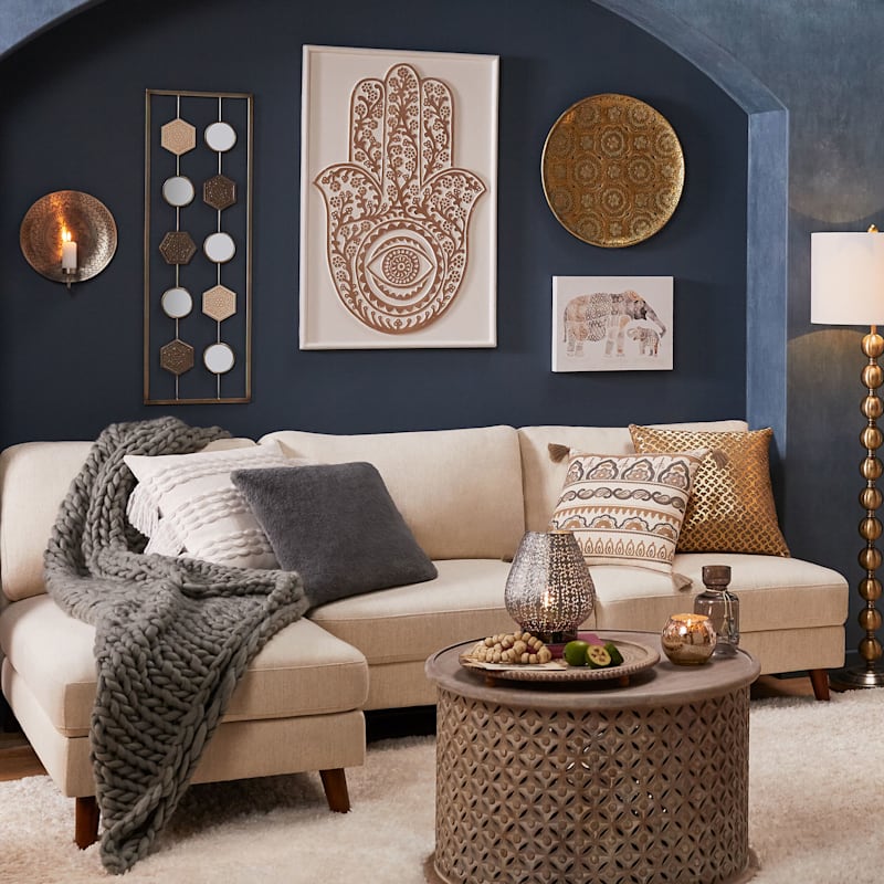 Crosby St. Gold Metal Medallion Wall Decor 19