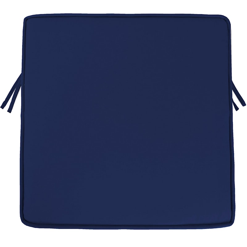 Navy Canvas Outdoor Gusseted Deep Seat Cushion
