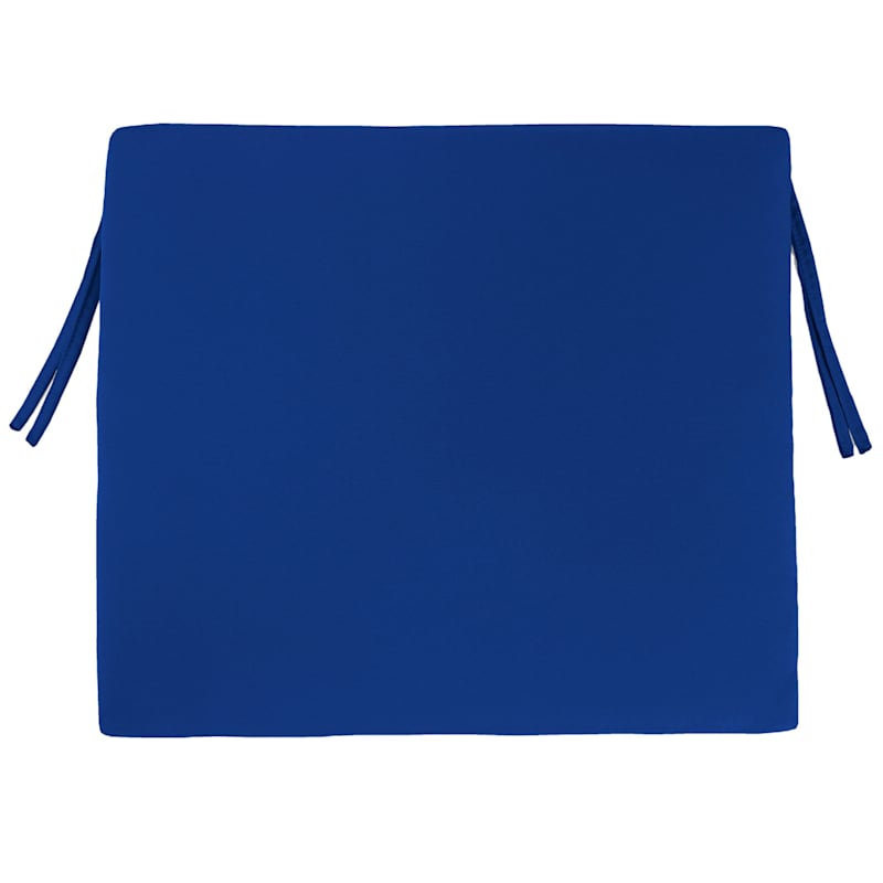 Cobalt Blue Canvas Outdoor Square Seat Cushion