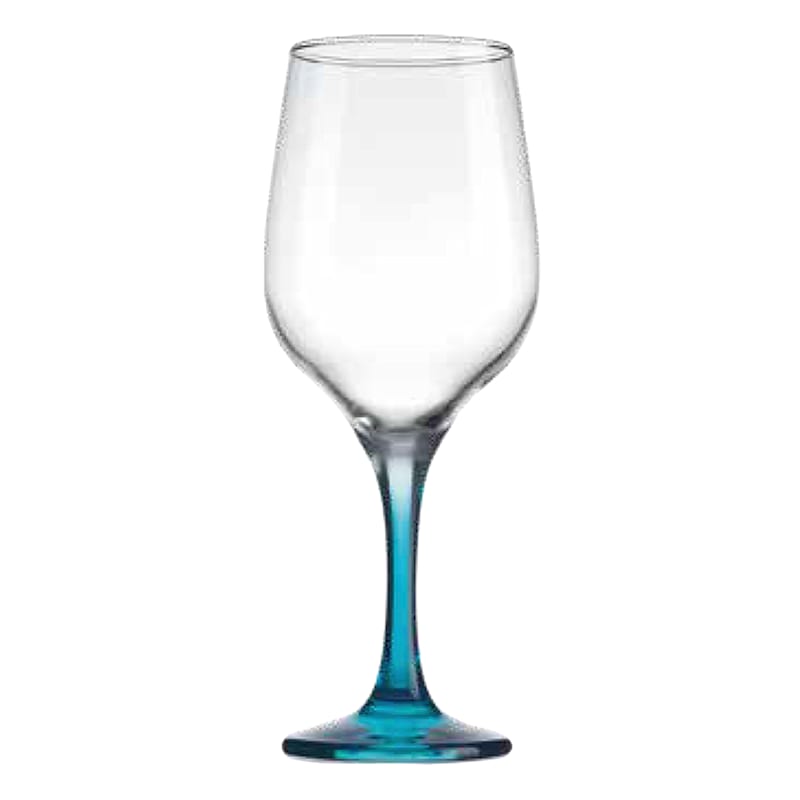 Trix Blue Stemmed Wine Glass 8oz