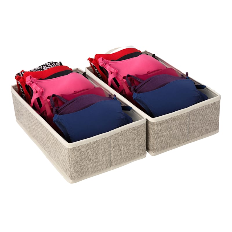 2-Pack Rectangle Drawer Organizers