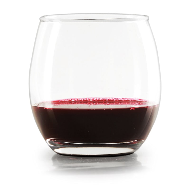 Set Of 4 12oz Stemless Red Wine Glass