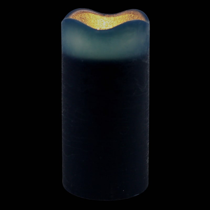3X6 Led Wax Candle With 6 Hour Timer Dark Blue