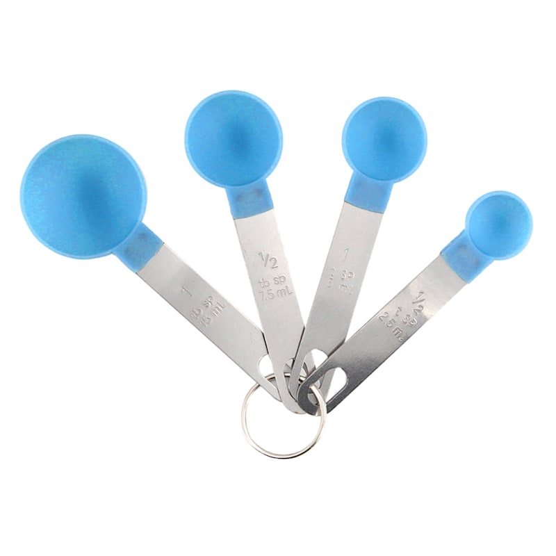 8-Piece Measuring Cup & Spoon Set, Blue, Plastic Sold by at Home