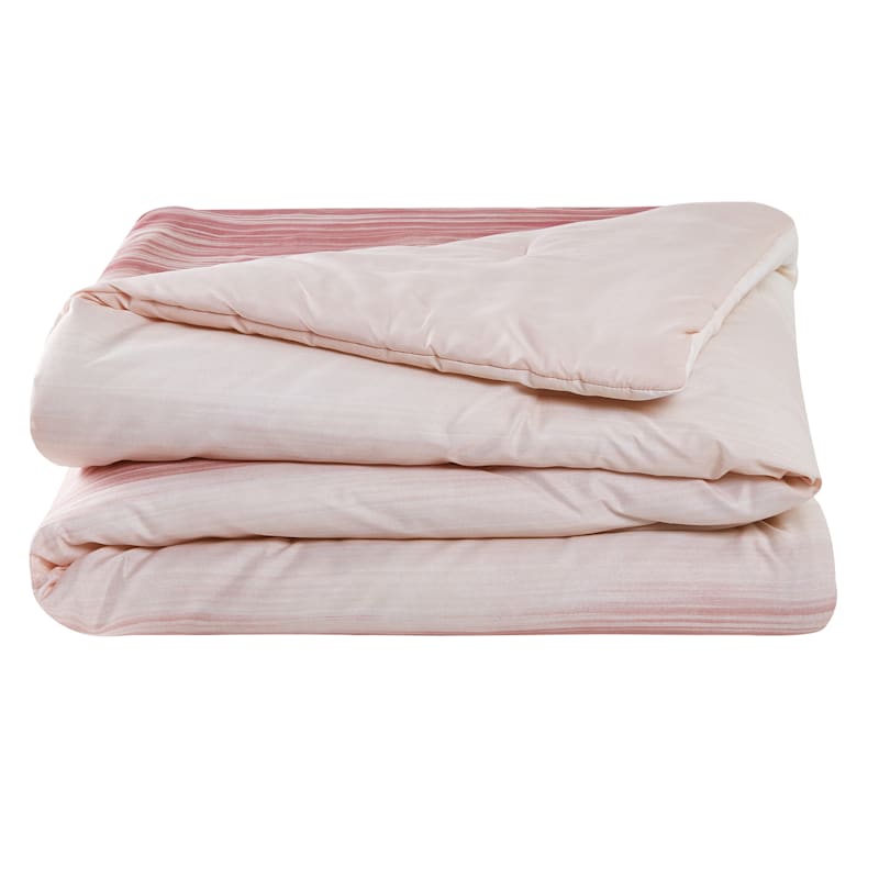 8 Piece Kiedis Blush Pink Essential Comforter Set Queen