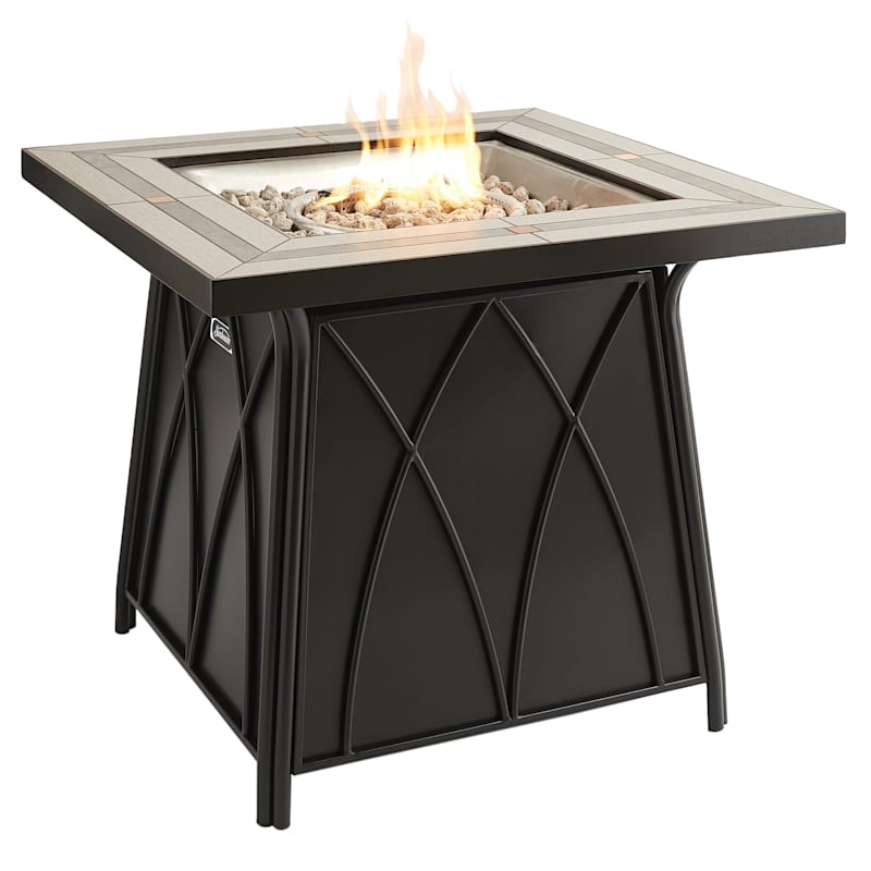 Tile Top 30in Hot Galvanized Steel, Better Homes And Gardens 30 Copper Hammered Fire Pit