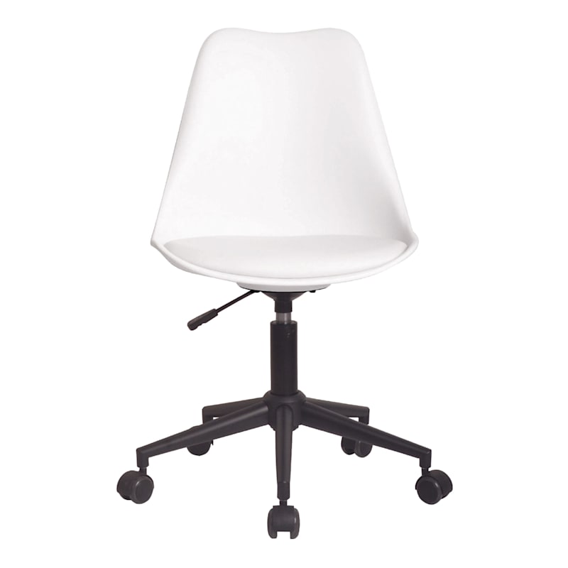 Sally White Adjustable Office Chair