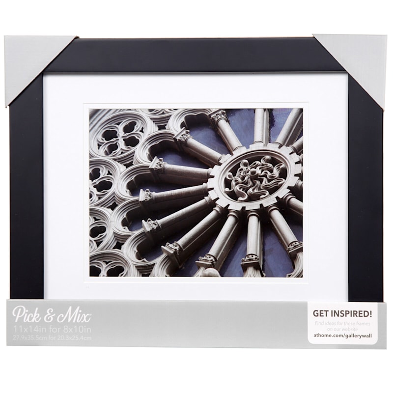 Pick And Mix 11X14 Matted To 8X10 White Mat Linear Photo Frame