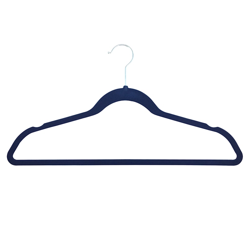 50-Pack Navy Velvet Suit Hangers