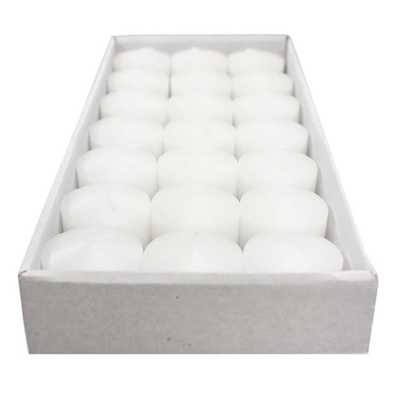 21-Pack White Unscented Votive Candles