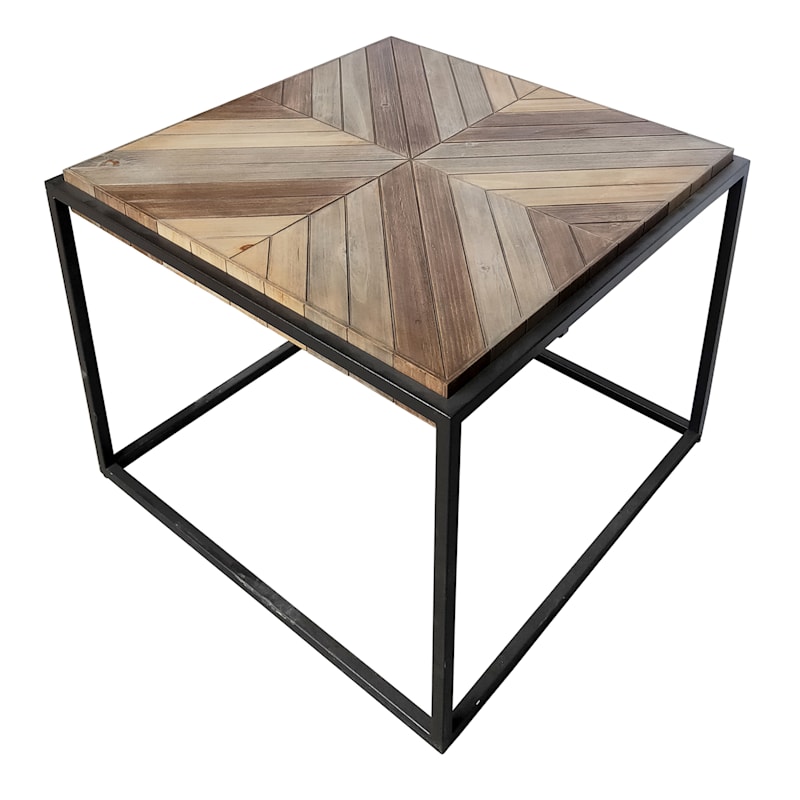 19In Parquet Wood Coffee Table