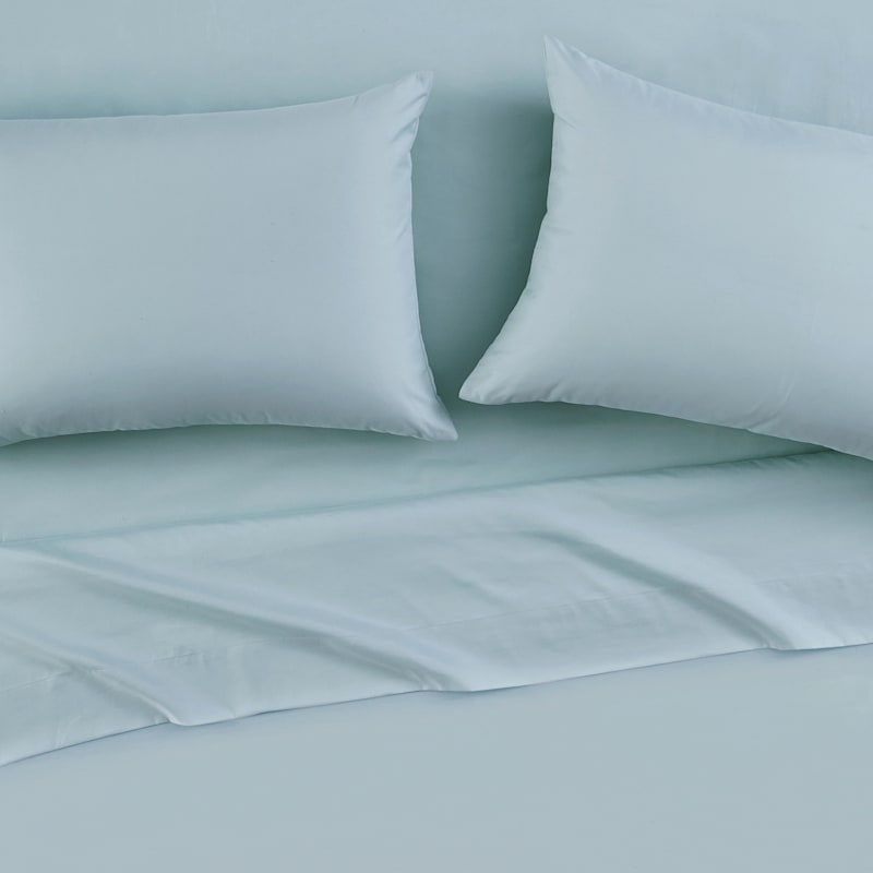 Light Blue Antimicrobial Sheet Set At Home