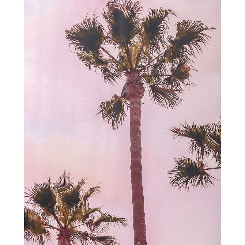 18X36 Palm Trees In Pink Canvas