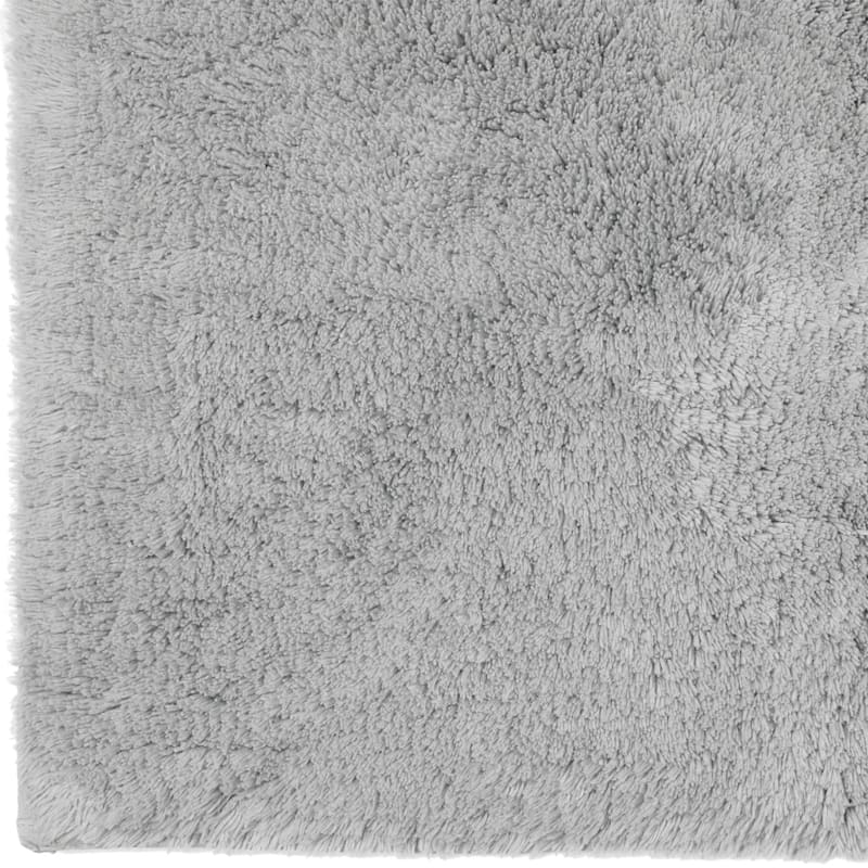 Grey Hygro Cotton Bath Mat, 17x24