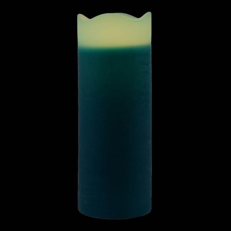 4X10 Led Wax Candle With 6 Hour Timer Blue