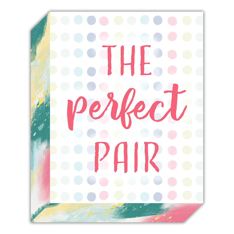The Perfect Pair 3-Piece Canvas Wall Art Set, 8x10