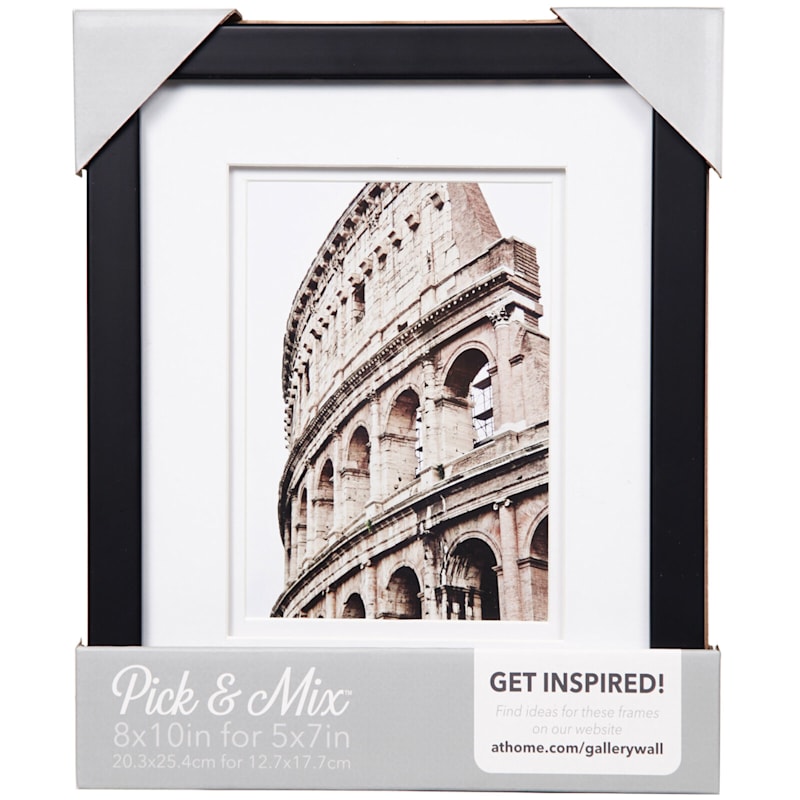 New Pick & Mix 8x10 Matted To 5x7 Photo Frame, Blackwash