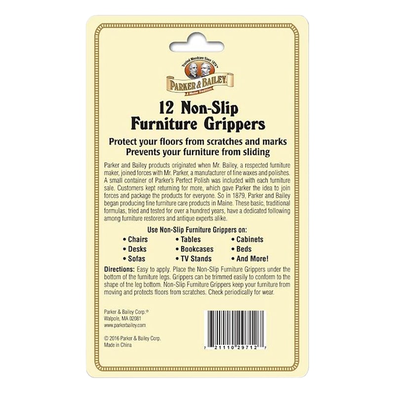 12-Pack Non-Slip Furniture Grippers